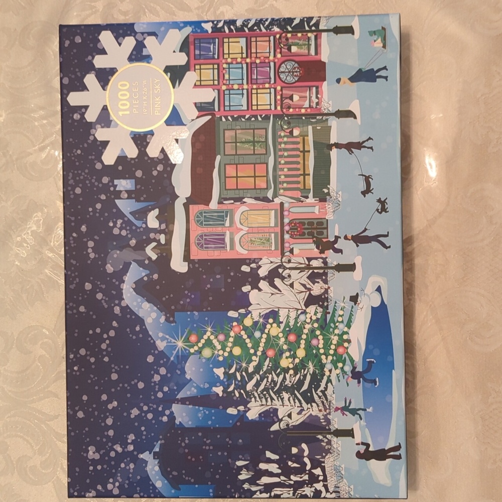 Pink Sky Skating Season 1000pc Jigsaw Puzzle